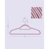 imageSONGMICS Velvet Hangers Set of 50 Clothes Hanger with Rose Gold Swivel Hook NonSlip and SpaceSaving 02Inch Thick 171Inch Long for Coat Shirt Dress Pants Tie Cloud White UCRF021W02Rose Gold  Lavender Purple