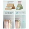 imageSONGMICS Velvet Hangers Set of 50 Clothes Hanger with Rose Gold Swivel Hook NonSlip and SpaceSaving 02Inch Thick 171Inch Long for Coat Shirt Dress Pants Tie Cloud White UCRF021W02Rose Gold  Lime Green