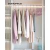 imageSONGMICS Velvet Hangers Set of 50 Clothes Hanger with Rose Gold Swivel Hook NonSlip and SpaceSaving 02Inch Thick 171Inch Long for Coat Shirt Dress Pants Tie Cloud White UCRF021W02Rose Gold  Lavender Purple