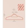 imageSONGMICS Velvet Hangers Set of 50 Clothes Hanger with Rose Gold Swivel Hook NonSlip and SpaceSaving 02Inch Thick 171Inch Long for Coat Shirt Dress Pants Tie Cloud White UCRF021W02Rose Gold  Coral Pink