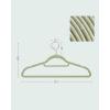 imageSONGMICS Velvet Hangers Set of 50 Clothes Hanger with Rose Gold Swivel Hook NonSlip and SpaceSaving 02Inch Thick 171Inch Long for Coat Shirt Dress Pants Tie Cloud White UCRF021W02Rose Gold  Lime Green