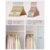 imageSONGMICS Velvet Hangers Set of 50 Clothes Hanger with Rose Gold Swivel Hook NonSlip and SpaceSaving 02Inch Thick 171Inch Long for Coat Shirt Dress Pants Tie Cloud White UCRF021W02Rose Gold  Caramel Brown