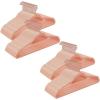 imageSONGMICS Velvet Hangers Set of 50 Clothes Hanger with Rose Gold Swivel Hook NonSlip and SpaceSaving 02Inch Thick 171Inch Long for Coat Shirt Dress Pants Tie Cloud White UCRF021W02Rose Gold  Coral Pink