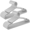 imageSONGMICS Clothes Hangers Pack of 50 Plastic Hangers with Wide Shoulder Notches SpaceSaving Coat Hangers 164 Inches Wide for Closet Cloud White UCRP010W01Gray