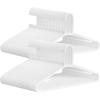 imageSONGMICS Plastic Hangers 50 Pack SpaceSaving Clothes Hangers Lightweight Hangers for Pants Coats Dresses White UCRP009W50