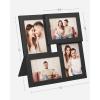 imageSONGMICS 4x6 Collage Picture Frames Family Photo Collage Frame Set of 4 for Wall Decor Glass Front Wall Hanging or Tabletop Ink Black URPF25BKInk Black