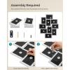 imageSONGMICS 4x6 Collage Picture Frames for Wall Decor 9 Pack Family Photo Collage Frame Set for Gallery Glass Front Assembly Required Ink Black URPF029B01Cloud White