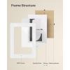 imageSONGMICS 4x6 Collage Picture Frames for Wall Decor 9 Pack Family Photo Collage Frame Set for Gallery Glass Front Assembly Required Ink Black URPF029B01Cloud White
