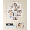imageSONGMICS 4x6 Collage Picture Frames for Wall Decor 9 Pack Family Photo Collage Frame Set for Gallery Glass Front Assembly Required Ink Black URPF029B01Cloud White
