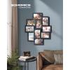 imageSONGMICS 4x6 Collage Picture Frames for Wall Decor 9 Pack Family Photo Collage Frame Set for Gallery Glass Front Assembly Required Ink Black URPF029B01Navy Blue