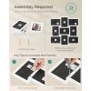 imageSONGMICS 4x6 Collage Picture Frames for Wall Decor 9 Pack Family Photo Collage Frame Set for Gallery Glass Front Assembly Required Ink Black URPF029B01Cloud White
