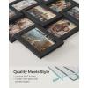 imageSONGMICS 4x6 Collage Picture Frames for Wall Decor 9 Pack Family Photo Collage Frame Set for Gallery Glass Front Assembly Required Ink Black URPF029B01Ink Black