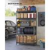 imageSONGMICS 5Tier Storage Shelves HeavyDuty Garage Shelving Adjustable Shelving Unit Steel Shelf Boltless Assembly for Garage 2200 lb Load 24 x 48 x 72 Inches Ink Black UGLR454B0118D x 108W x 72H