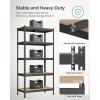 imageSONGMICS 5Tier Storage Shelves Load 2310 lb Set of 2 Garage Storage Boltless Assembly Adjustable Shelving Unit 118 x 295 x 591 Inches for Study Shed Basement Black UGLR300B02Black