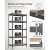 imageSONGMICS 5Tier Storage Shelves Load 2310 lb Set of 2 Garage Storage Boltless Assembly Adjustable Shelving Unit 177 x 354 x 709 Inches for Study Shed Basement Gray UGLR450G02