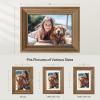 imageSONGMICS 5x7 Picture Frames with 6 Mats for Wall Set of 3 Collage Photo Frames for 5x7 4x6 35x5 Pictures Hanging or Table Display Glass Front 5 NonTrace Nails Teak Brown URPF045K01Teak Brown