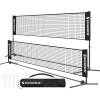 imageSONGMICS Badminton Net Height Adjustable Volleyball Net Pickleball Net for Junior Tennis Kids Indoor Outdoor Court Foldable Nylon Net with Poles 10ft13ft165ft WideBlack