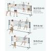 imageSONGMICS Badminton Net Height Adjustable Volleyball Net Pickleball Net for Junior Tennis Kids Indoor Outdoor Court Foldable Nylon Net with Poles 10ft13ft165ft WideBlack