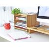 imageSONGMICS Bamboo File Organizer Paper Sorter with 5 Adjustable Shelves Top Storage Compartments Natural UOFS44YFile Organizer