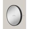 imageSONGMICS Bathroom Round Mirror for Wall 24 Inches Black Circle MirrorMetal Framefor Bathroom Over Sink Living Room Bedroom Entryway Hallway Ink Black ULWM102B01Ink Black