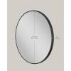 imageSONGMICS Bathroom Round Mirror for Wall 24 Inches Black Circle MirrorMetal Framefor Bathroom Over Sink Living Room Bedroom Entryway Hallway Ink Black ULWM102B01Ink Black