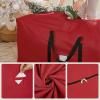 imageSONGMICS Christmas Tree Storage Bag Holiday Tree Storage Container up to 75 ft Tree Holder Bag WearResistant 600D Oxford Fabric Lightweight Thick Handles Green URXS003G03Red
