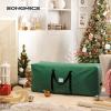 imageSONGMICS Christmas Tree Storage Bag Holiday Tree Storage Container up to 75 ft Tree Holder Bag WearResistant 600D Oxford Fabric Lightweight Thick Handles Green URXS003G03Green