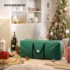 imageSONGMICS Christmas Tree Storage Bag Holiday Tree Storage Container up to 75 ft Tree Holder Bag WearResistant 600D Oxford Fabric Lightweight Thick Handles Green URXS003G03Green