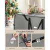 imageSONGMICS Christmas Tree Storage Bag with 16Inch Wheels Rolling Storage Bag up to 75 ft For Disassembled Holiday Tree LengthAdjustable Handles 600D Oxford Fabric Dove Gray URXS004G02Dove Gray