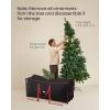 imageSONGMICS Christmas Tree Storage Bag with 16Inch Wheels Rolling Storage Bag up to 75 ft For Disassembled Holiday Tree LengthAdjustable Handles 600D Oxford Fabric Dove Gray URXS004G02Ink Black