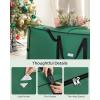imageSONGMICS Christmas Tree Storage Bag with 16Inch Wheels Rolling Storage Bag up to 75 ft For Disassembled Holiday Tree LengthAdjustable Handles 600D Oxford Fabric Dove Gray URXS004G02Forest Green