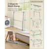 imageSONGMICS Clothes Drying Rack HeavyDuty Laundry Drying Rack 563937 Inches Extendable Foldable Freestanding Airer Stainless Steel for Indoor Outdoor Use Dove Gray ULLR903E01524787W