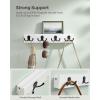 imageSONGMICS Coat Hooks Wall Mount Coat Hanger Wall Mount 4 Double Metal Hooks for Bags Hats Towels for Entryway Living Room Bedroom Loads up to 353 lb Cloud White ULCR006W01Cloud White