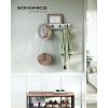 imageSONGMICS Coat Hooks Wall Mount Coat Hanger Wall Mount 4 Double Metal Hooks for Bags Hats Towels for Entryway Living Room Bedroom Loads up to 353 lb Cloud White ULCR006W01Cloud White