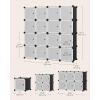 imageSONGMICS Cube Storage Organizer 12Cube Closet Storage Shelves Modular Bookcase Black ULPC34HV1Black  White