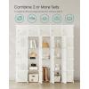 imageSONGMICS Cube Storage Organizer 12Cube Closet Storage Shelves Modular Bookcase Black ULPC34HV1Cream White