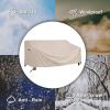 imageSONGMICS Deep Seat Sofa Cover Patio Sofa Cover Waterproof Outdoor Furniture Cover 90quot L x 38quot W x 3019quot H Beige UGSC260BE