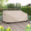 imageSONGMICS Deep Seat Sofa Cover Patio Sofa Cover Waterproof Outdoor Furniture Cover 90quot L x 38quot W x 3019quot H Beige UGSC260BE