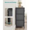 imageSONGMICS Dresser Storage Unit with 6 Easy Pull Fabric Drawers Dresser Drawer Organizer Unit with Metal Frame Wooden Tabletop for Closet Black ULTS23HClassic Gray  Classic Black