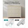 imageSONGMICS Dresser Storage Unit with 6 Easy Pull Fabric Drawers Dresser Drawer Organizer Unit with Metal Frame Wooden Tabletop for Closet Black ULTS23HCamel Yellow  Cream White
