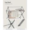 imageSONGMICS Foldable Clothes Drying Rack Laundry Drying Rack Clothes Airer Steel Frame 146 x 295 x 532 Inches Easy Assembly Indoor Outdoor Use Gray ULLR770G01Gray