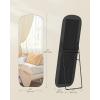 imageSONGMICS Full Length Mirror 63 x 20 Inches Arched Full Body Floor Mirror with Stand Aluminum Alloy Frame Tempered Glass for Bedroom Living Room Cloakroom Ink Black ULFM031B01Ink Black