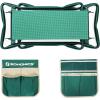 imageSONGMICS Garden Kneeler and Seat Multifunctional Garden Kneeling Bench Gardening Gifts for Women Men Folding Gardening Stool with 1 Tool Bag 6Inch Wide Kneeling Pad Dark Green UGGK49LGreen