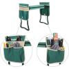 imageSONGMICS Garden Kneeler and Seat Multifunctional Garden Kneeling Bench Gardening Gifts for Women Men Folding Gardening Stool with 1 Tool Bag 6Inch Wide Kneeling Pad Dark Green UGGK49LGreen