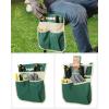imageSONGMICS Garden Kneeler and Seat Multifunctional Garden Kneeling Bench Gardening Gifts for Women Men Folding Gardening Stool with 1 Tool Bag 6Inch Wide Kneeling Pad Dark Green UGGK49LGreen