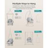 imageSONGMICS Hanging Chair Hammock Chair with Large Thick Cushion Boho Swing Chair for Bedroom Patio Balcony Garden Holds up to 264 lb Accessories Included Cream White and Dove Gray UGDC042G01Dove Gray