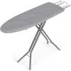 imageSONGMICS Ironing Board Foldable Iron Board Height Adjustable up to 35 Inches with 4 Layered Cover and Pad Iron Rest Hook Steel XLegs for Home Laundry Room Dorm Dove Gray ULLB001G01Dove Gray
