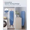 imageSONGMICS Ironing Board Foldable Iron Board Height Adjustable up to 35 Inches with 4 Layered Cover and Pad Iron Rest Hook Steel XLegs for Home Laundry Room Dorm Dove Gray ULLB001G01Midnight Blue