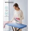 imageSONGMICS Ironing Board Foldable Iron Board Height Adjustable up to 35 Inches with 4 Layered Cover and Pad Iron Rest Hook Steel XLegs for Home Laundry Room Dorm Dove Gray ULLB001G01Midnight Blue