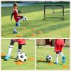 imageSONGMICS Kids Soccer Goals for Backyard 4x3 ft Portable Soccer Nets Training Equipment Toddler Soccer Goal with Carrying Bag for FieldBlack